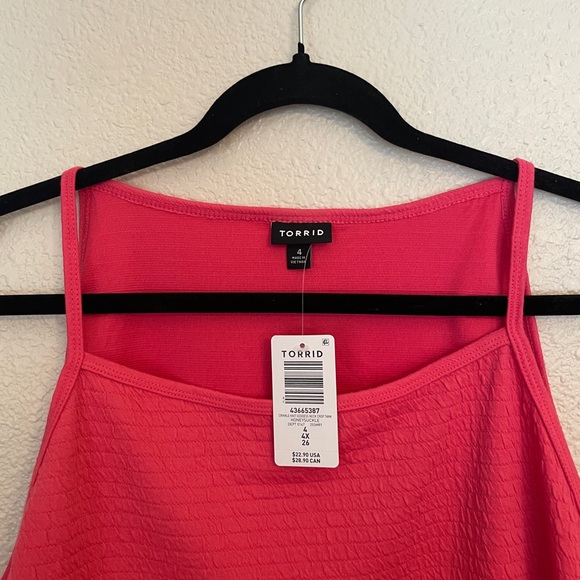NWT TORRID Goddess Neck Crop Tank - PINK - Picture 6 of 7